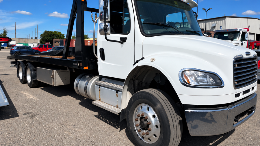 2021 FREIGHTLINER M2 EXTENDED CAB WITH 4 CAR CARRIER CARRIER